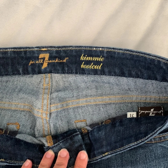 Seven for all man kind Kimmie boot cut size 31 medium dark wash boho cowgirl - Picture 5 of 8